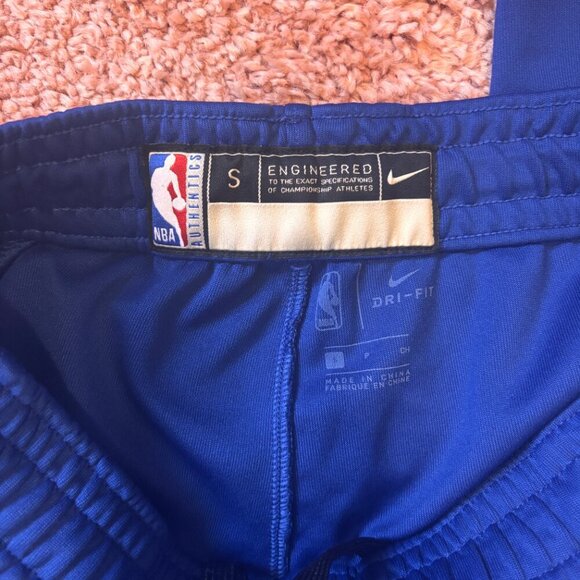 Team Issued Blue Nike Philadelphia 76ers NBA Break Away Pants Kid's Sz Small S - Picture 5 of 7